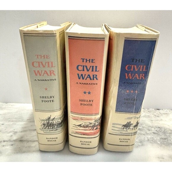 The Civil War A Narrative By Shelby Foote Hardcover With Dust Jackets 58, 63, 74 - Picture 3 of 16